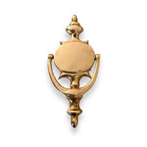 Vintage Solid Brass Exterior Door Knocker 1980's Imperial Style